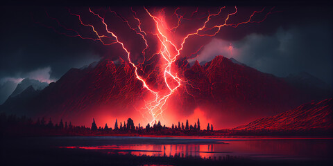 lightning in the city