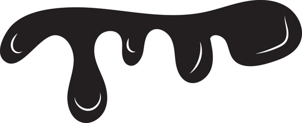 Pintura, chocolate, gotas, formas