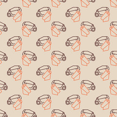 Vehicle Wrapping and Advertising vector geometric seamless pattern