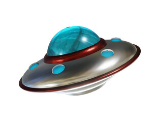 3d rendering ufo unidentified flying object perspective view © arda