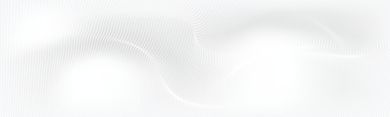 Dot white gray wave light technology texture background. Abstract big data digital concept