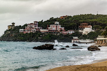 Fototapeta premium view on the coast of the region sea