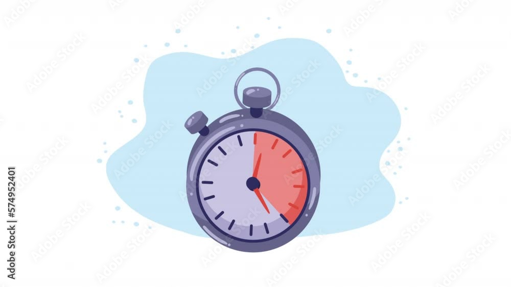 Poster chronometer timer watch device animation