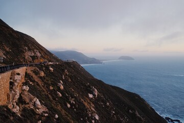 Coastline of Big Sur California before Sunset