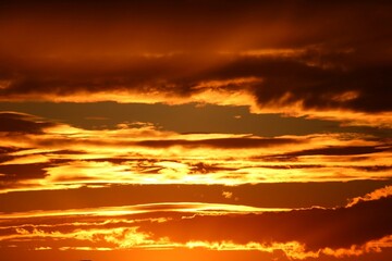 sunset over the sea