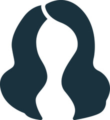 Hair icon. Monochrome simple sign from anatomy collection. Hair icon for logo, templates, web design and infographics.