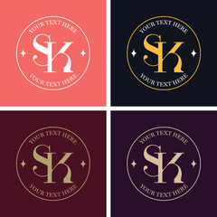 Sk logo design, Letter logo, alphabet logo, SK, Initials logo, Sk symbol, sign