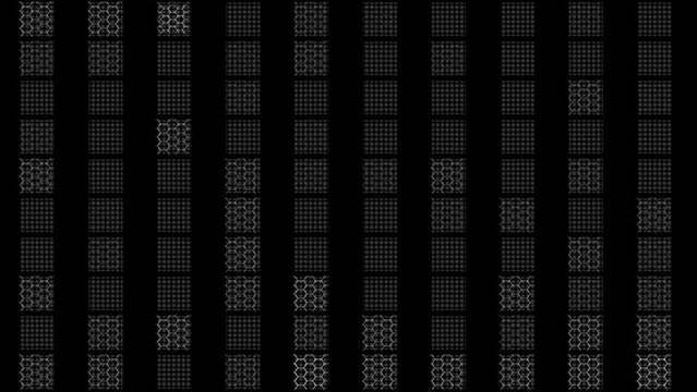 Graphic And Technical Overlay Screen Animation With Alpha Video