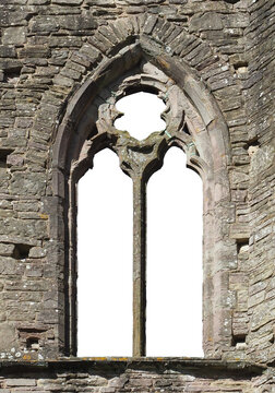 Gothic mullioned window
