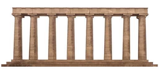 ancient greek classical doric colonnade transparent PNG