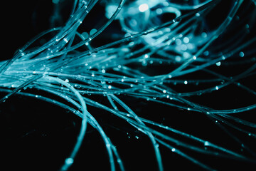 Abstract background with translucent threads