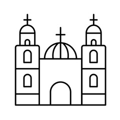 Church Vector Icon which can easily modify

