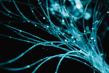 Abstract background with translucent threads