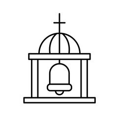 Church Vector Icon which can easily modify

