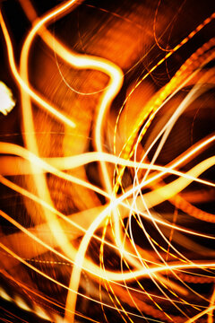 Abstract traces of bright light