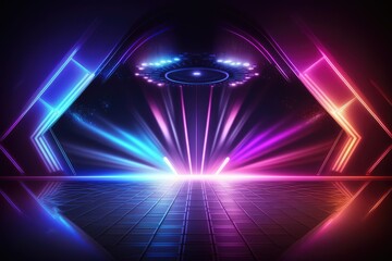 Futuristic technology background made iwth generative ai