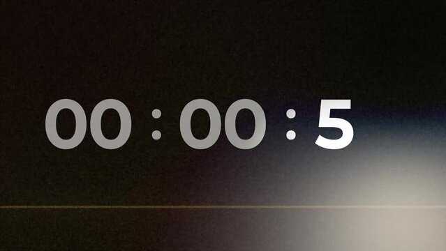 Countdown Clock Timer in One Minute or 60 seconds to zero second 4K V1