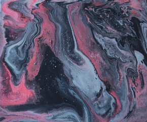 Hand made dark marble swirl background handmade abstract marble texture experimental art