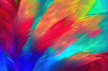 Fototapeta na wymiar abstract colorful background in painted style created with Generative AI technology
