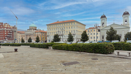 Naklejka premium Trieste City Winter Italy