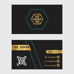 Gold and Black luxury business card 