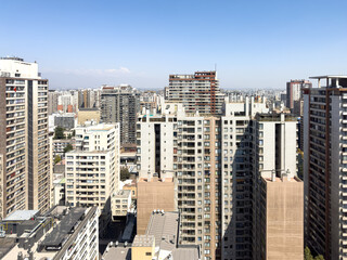 Fototapeta premium Santiago, Chile cityscape and skyline