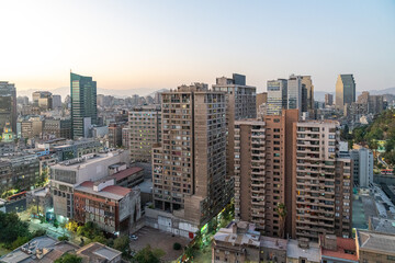 Santiago, Chile cityscape and skyline