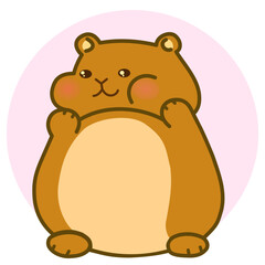 bear hamster vector