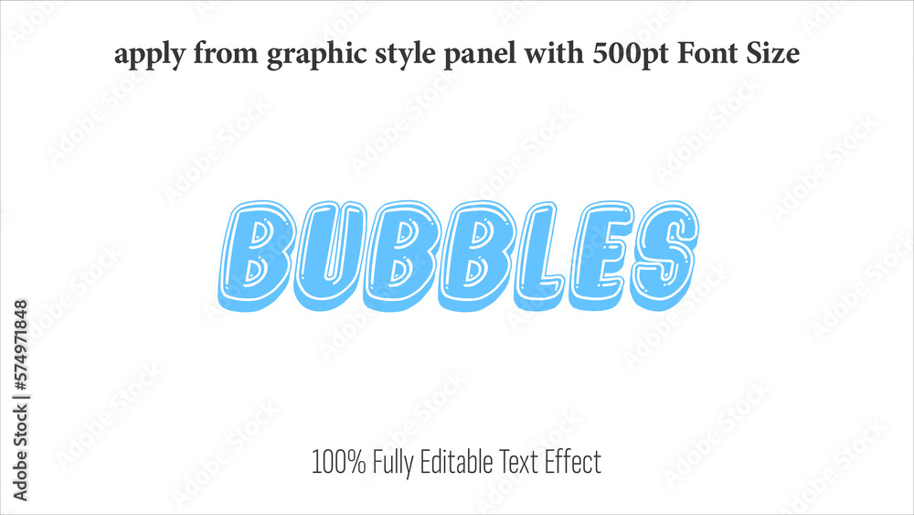 Poster bubble - fully editable effect, apply from graphics style panel with 350 to 500pt font size.