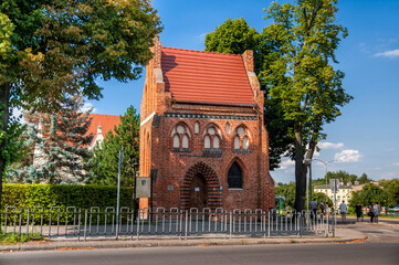 A Gothic chapel from the 15th century. Police, West Pomeranian Voivodeship, Poland.