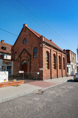 Fototapeta na wymiar Synagogue in Wyrzysk, Greater Poland Voivodeship, Poland