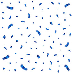 Blue confetti to decorate the background.