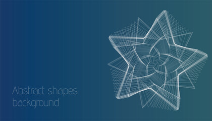 Modern abstract geometric shapes background. 