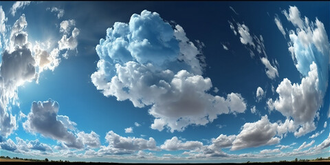Panoramic view of blue sky and clouds