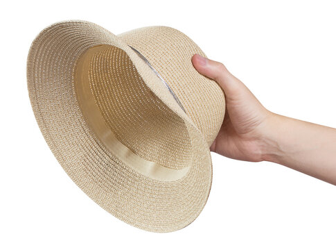 Hand Holding A Hat, Cut Out