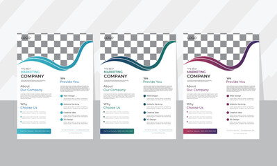 Corporate Flyer Design. Modern Flyer Design. Business Flyer Design. Corporate Business flyer template vector design, Flyer Template Abstract shape used for business poster layout, Corporate Flyer.