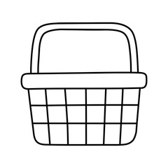 Basket icon vector . Shop cart illustration sign. Shop pacage symbol. Shoping logo.