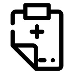 Obraz premium medical record icon