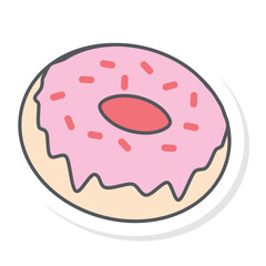 Sticker Bullet Journal Types and Kinds of Donut
