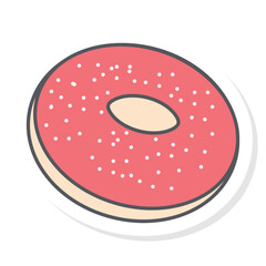 Sticker Bullet Journal Types and Kinds of Donut
