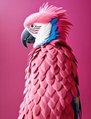 Ilustración de un pájaro colorido