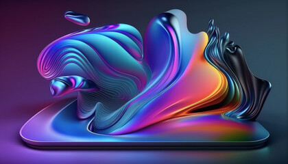 Obraz na płótnie Canvas Modern Abstract 3D Background Design