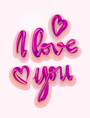 Happy Valentine’s Day, greeting card design