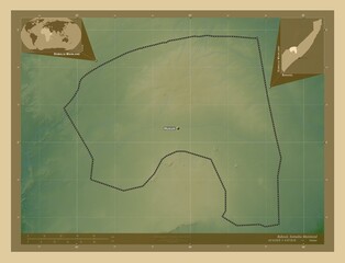 Bakool, Somalia Mainland. Physical. Labelled points of cities