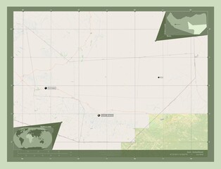 Sool, Somaliland. OSM. Labelled points of cities