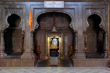 31 January 2023, Yamai Temple complex of the palace in Aundh Gaon (Village) Satara, Maharashtra,...