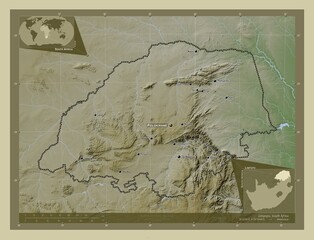 Limpopo, South Africa. Wiki. Labelled points of cities