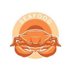 crab seafood logo for restaurant