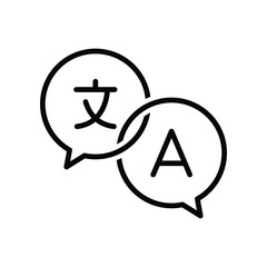 translation icon vector design template simple and modern