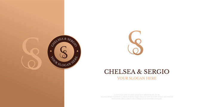 Wedding Logo Initial CS Logo Design Vector